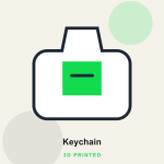 3D Printed Keychain view 1